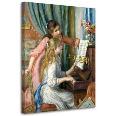 Tableau sur toile Jeune fille au piano - A.Renoir 40x60 (1/5)