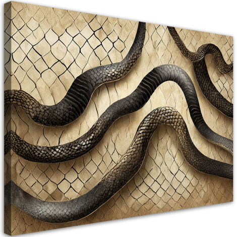 Tableau déco Peau de serpent texture Glamour 90x60 (1/5)