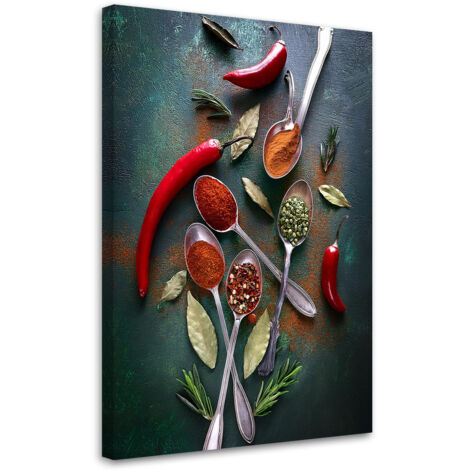 Tableau déco Cuisine Epices Paprika 40x60