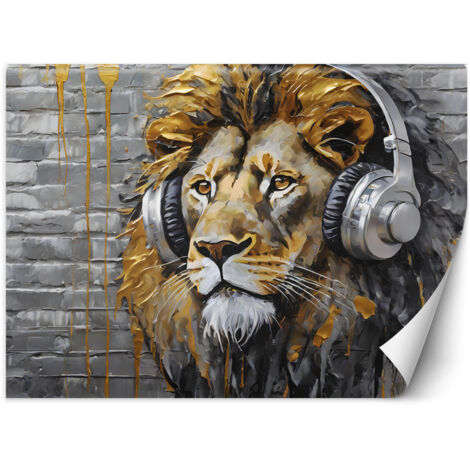Papier peint Lion Musique Pop Art 150x105 (1/5)