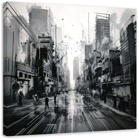 Tableau déco Rue Ville Architecture 30x30 (1/5)