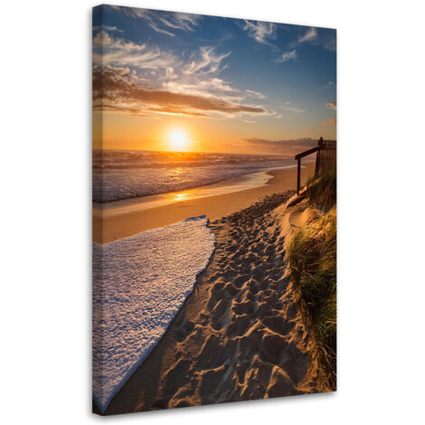 Tableau déco Coucher de soleil sur la plage Paysage 40x60 (1/5)