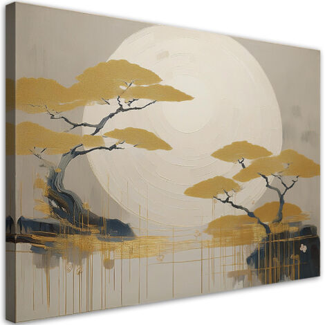 Tableau déco Paysage d'arbres boho 100x70 (1/5)