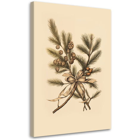 Tableau sur toile Branches de Noël 60x90 (1/5)