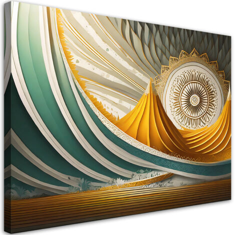 Tableau déco Mandala Abstraction orientale 90x60 (1/5)