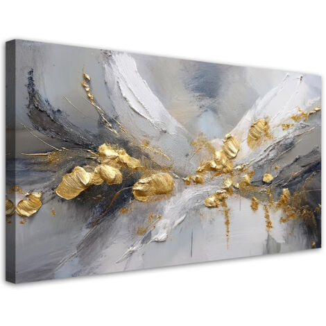 Tableau déco Abstraction or glamour 100x50 (1/5)