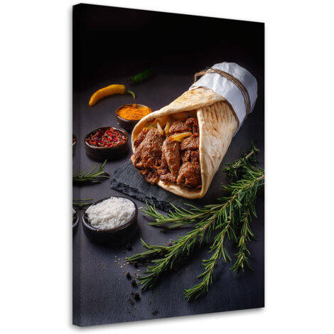 Tableau déco Nourriture Kebab Restaurant Bar 60x90 (1/5)