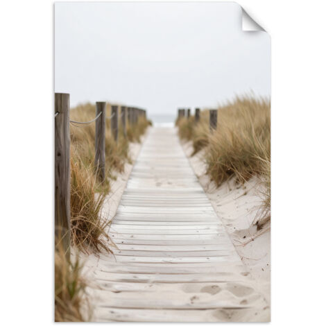 Autocollant Film Passerelle vers la plage paysage nature 40x60 (1/3)