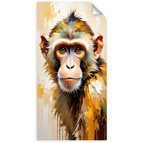 Autocollant mural Singe coloré Animaux Afrique 80x160 (1/3)