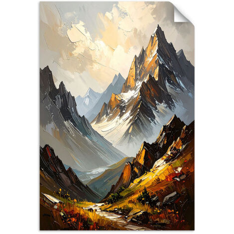 Autocollant mural Paysage Montagnes Nature 90x130 (1/3)