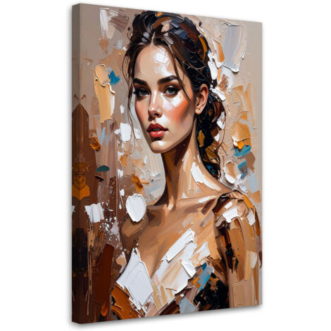 Tableau déco Portrait de femme style glamour 70x100 (1/4)