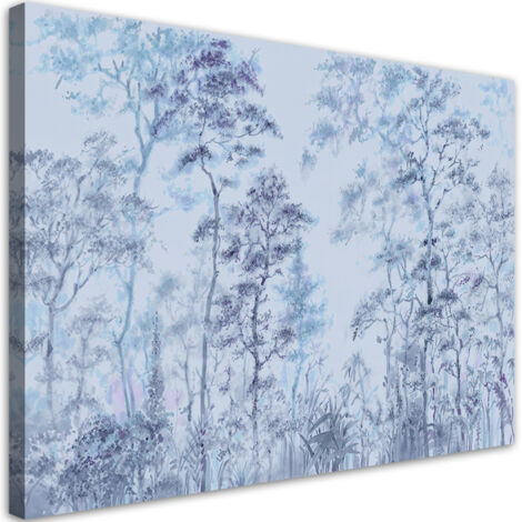 Tableau sur toile Arbres minces élevés 90x60 (1/5)