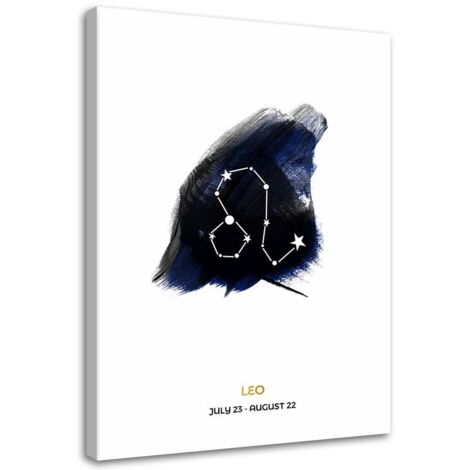 Tableau sur toile Signe du zodiaque Lion 40x60 (1/5)