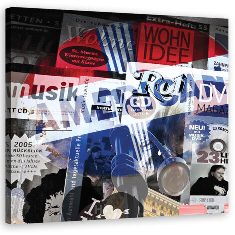 Tableau sur toile New York Collage Pop Art 50x50 (1/5)