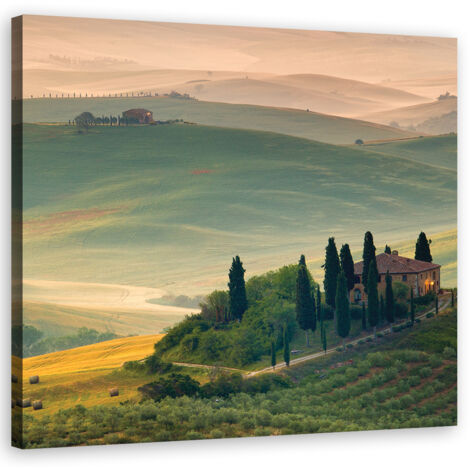 Tableau décoratif Toscane paysage Italie 40x40 (1/5)