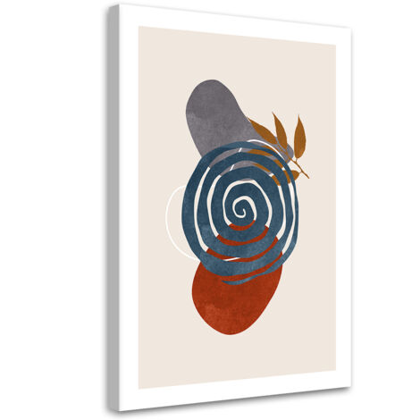 Tableau sur toile Cercles géométriques et formes boho 40x60 (1/5)