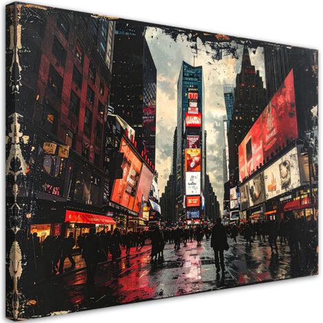 Tableau déco Times Square à New York 90x60