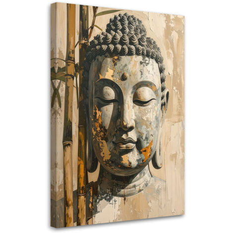 Tableau déco Harmonie Bouddha Zen Spa Imitation peinture 40x60 (1/4)