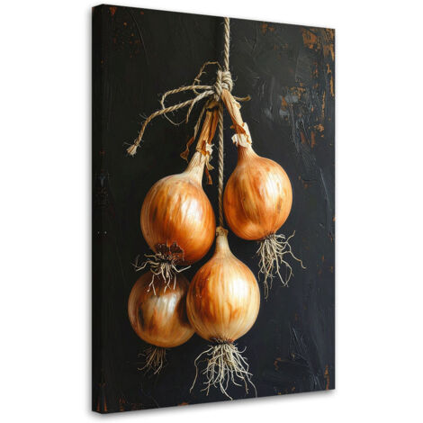 Tableau déco Oignons légumes nature 40x60 (1/4)