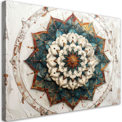 Tableau déco Mandala oriental Zen Spa 60x40 (1/4)