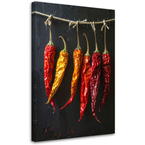 Tableau déco Piments séchés 60x90 (1/4)