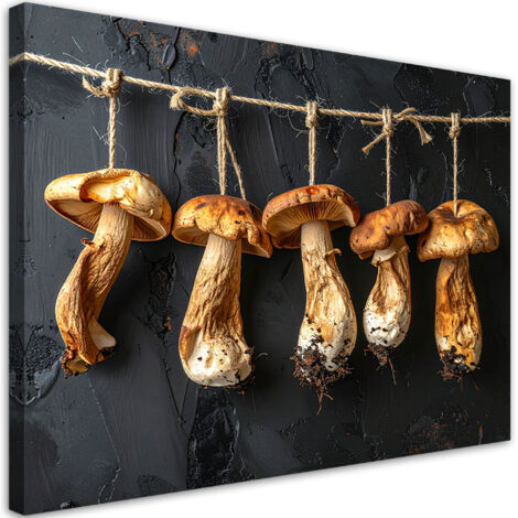 Tableau déco Champignons séchés 60x40 (1/4)