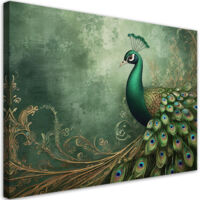 Tableau déco Paon Animaux Oiseau 60x40