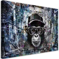 Tableau sur toile Tableau sur toile Singe abstrait chimpanzé 60x40