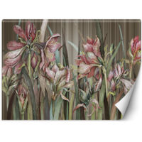 Papier peint Amaryllis fleurs peintes à la main 368x254