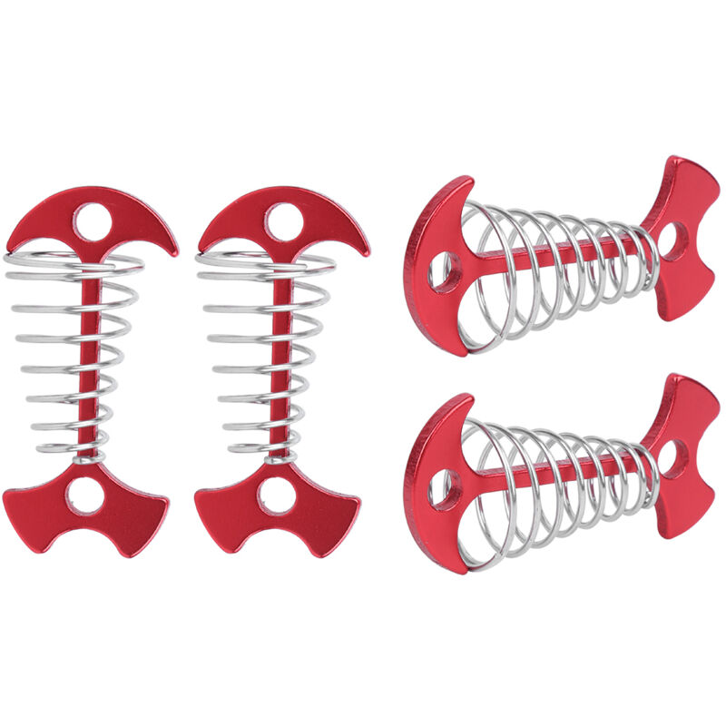 4 ancres de sol pour tente, accessoire de camping polyvalent pour randonnée et fixation de corde - 5