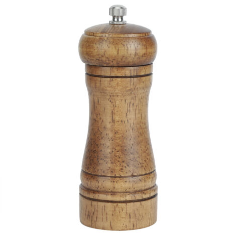 Moulin à poivre en chêne professionnel de 10 pouces - Broyeur manuel pour épices, sel et poivre - Accessoire de cuisine durable (1/5)