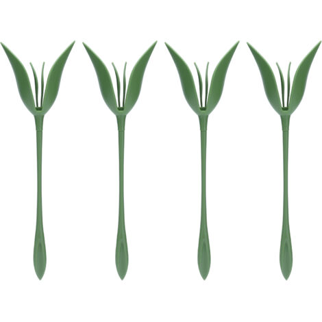 4 pièces Porte-serviettes en Plastique Forme Fleur pour Table Mariage Restaurant Hôtel Décor (1/5)