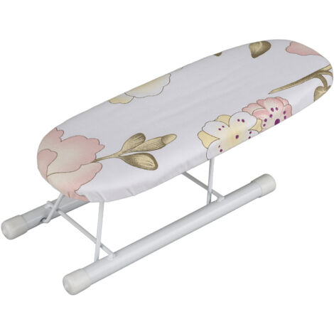 Planche à repasser pliable mini pour manches et cols, idéale voyage et économie d'espace (Pivoine) (1/5)