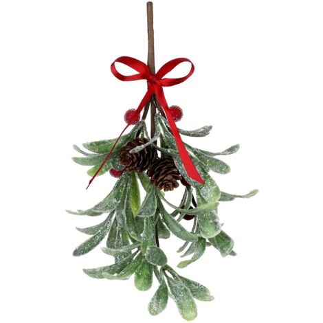 Feuilles de Gui Artificiel pour Décoration de Noël (1/5)