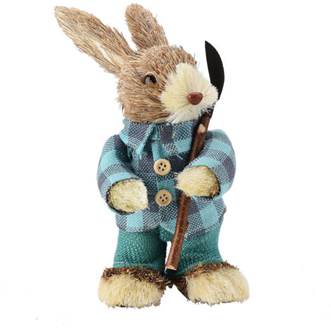 Figurine de Lapin de Pâques Écologique et Colorée, Durable et Réaliste (1/5)