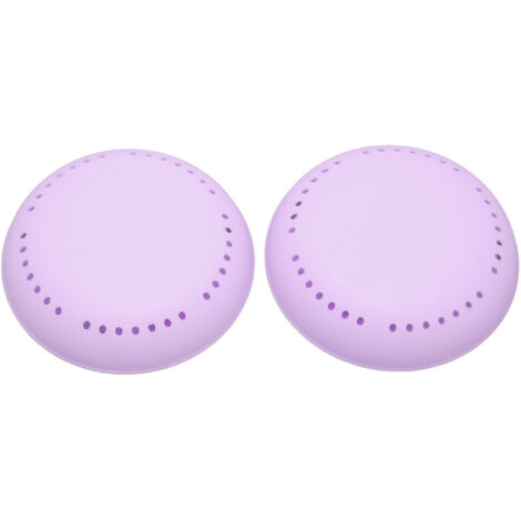 2 pièces Boîte Rond Désodorisant Adhésif Portable pour Armoire, Parfum Lavande Violet (1/5)