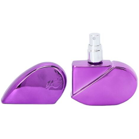 Flacon à parfum rechargeable en forme de cœur, vaporisateur portable vide 25ml violet (1/5)