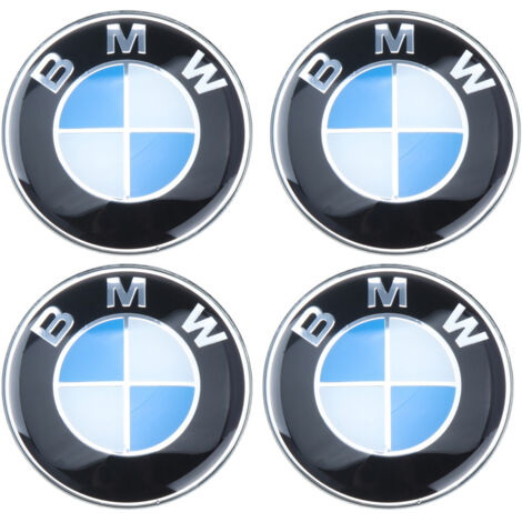 Jeu de 4 enjoliveurs compatibles BMW, diamètre 68mm (1/4)