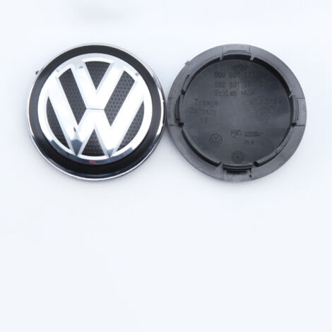 4 pièces cache-moyeux 65mm pour Volkswagen, bouchons de jante avec logo auto, accessoires tuning pour roues de voiture.