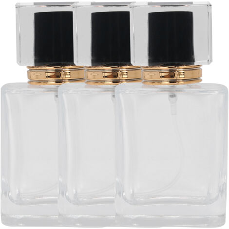 Flacon à parfum rechargeable 50ml en verre transparent vaporisateur vide (1/5)