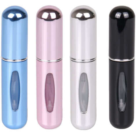 4 pièces flacons vaporisateurs parfum 5ml rechargeables mini atomiseurs colorés voyage (1/5)