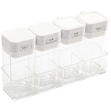 Étagère magnétique puissante pour frigo, design minimaliste blanc - Support métal stable type A, rangement cuisine. (1/5)