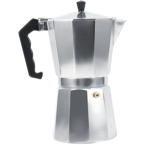 Cafetière Italienne en Aluminium Moka 9 Tasses 450ML pour Cuisinière Maison Bureau (1/4)