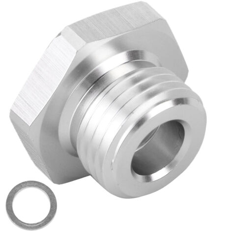 Adaptateur de Capteur de Pression d'Huile en Aluminium pour Moteurs GM LS, M16x1.5 vers 1/8 NPT (1/5)
