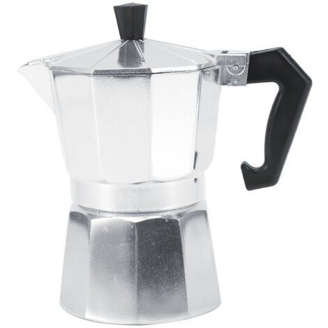 Cafetière Italienne Moka Aluminium 3 Tasses 150ML pour Cuisinière Maison Bureau (1/5)