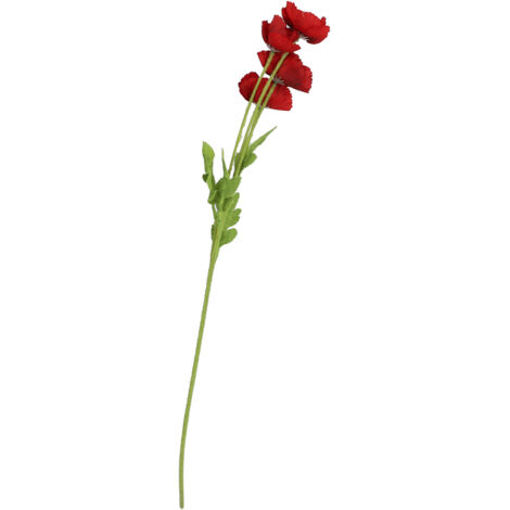 Fleur Artificielle Rouge Réaliste pour Salon, Mariage et Décoration d'Intérieur (1/5)