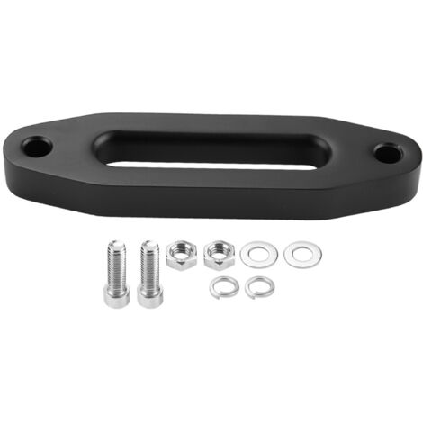 Poulie en aluminium noir pour treuil à câble synthétique ATV (1/5)