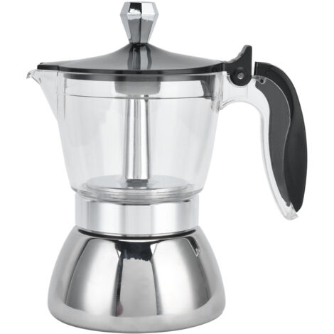 Moka Cafetière Italienne 4 Tasses Inox Équipement Cuisine (1/5)