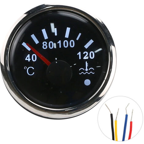 Jauge de Température d'Eau Intelligente avec Alarme - Capteur EU 12V/24V Étanche IP67 (40-120℃) (1/5)