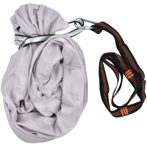 Hamac de yoga aérien 1 x 2,8 m, sûr et élastique pour enfants, soulage les douleurs, couleur gris (1/5)